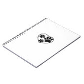 Deksels van rubber en van gesmeed haar notitieboek (Linkerzijde)