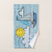 Dekset Driftwood Beach-ontwerp Bad Handdoek (Handdoek)