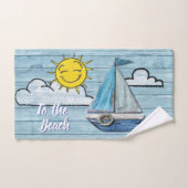 Dekset Driftwood Beach-ontwerp Bad Handdoek (Handdoek)