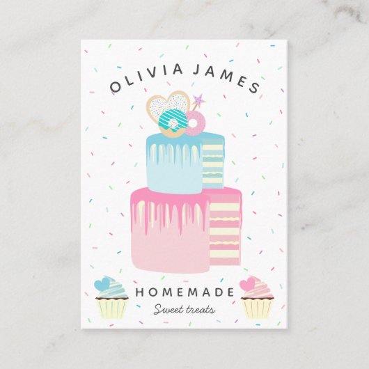 Dektaart en bakkerij visitekaartje (Voorkant)