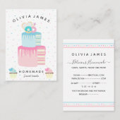 Dektaart en bakkerij visitekaartje (Voorkant / Achterkant)