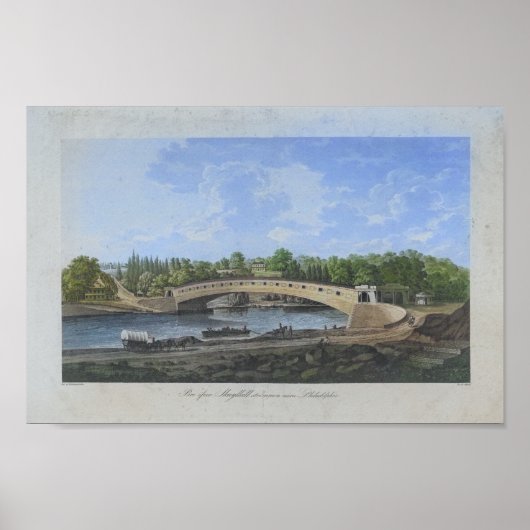 Dekte Bridge Schuylkill River Philadelphia Print (Voorkant)