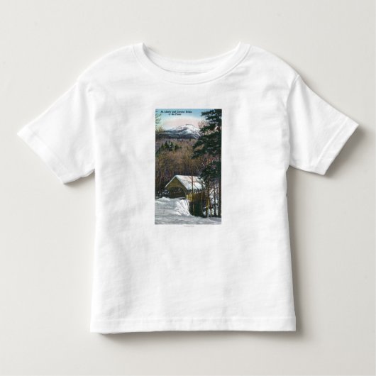 Dekte brug aan de Flume in Winter Kinder Shirts (Voorkant)