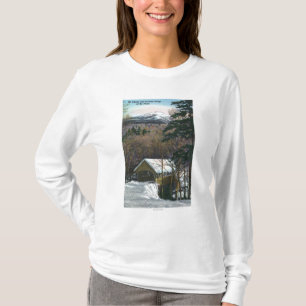 Dekte brug aan de Flume in Winter T-shirt