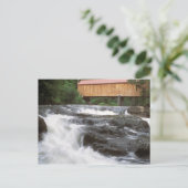 Dekte brug aan de Herfsten, Thetford VT Briefkaart (Staand voorkant)