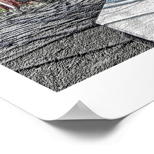 Dekte brug - Lancaster, PA - afdruk Poster (Hoek)