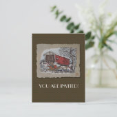 Dekte brug & Sleigh Kaart (Staand voorkant)