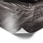 Dekte brug zwart-wit foto afdruk (Hoek)