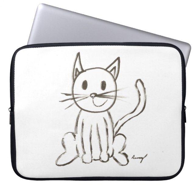 Dekte Kat laptoptas Laptop Sleeve (Voorkant)