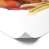 Dekte rode eekhoorn op een bijkantoor poster (Hoek)