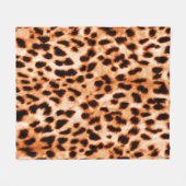 Dektextuur van bladafdrukken fleece deken (Voorkant (Horizontaal))