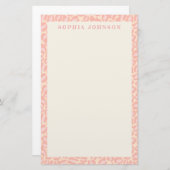 Dektextuur van bladafdrukken | Gepersonaliseerde s Briefpapier (Voorkant / Achterkant)