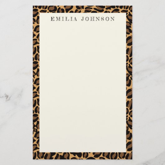 Dektextuur van bladafdrukken | Gepersonaliseerde s Briefpapier (Voorkant)