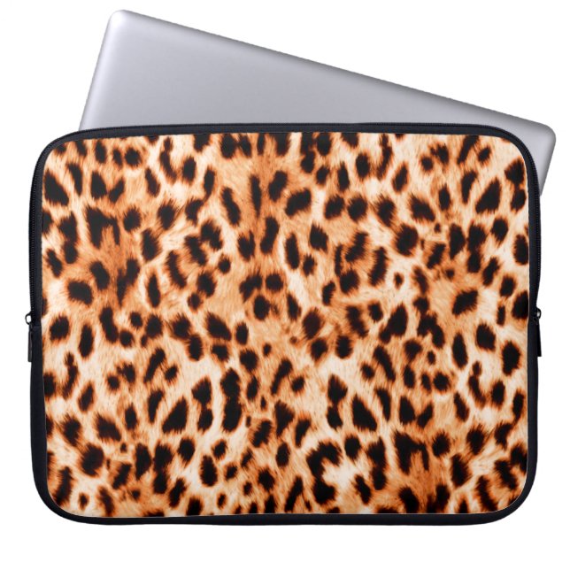 Dektextuur van bladafdrukken laptop sleeve (Voorkant)
