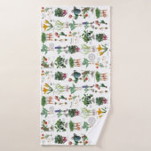 Dektijd na het tuinieren. badhanddoek (Badhanddoek)