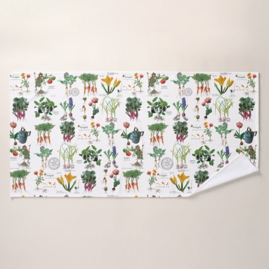 Dektijd na het tuinieren. badhanddoek (Badhanddoek)