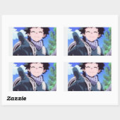 Deku Rechthoekige Sticker (Vel)
