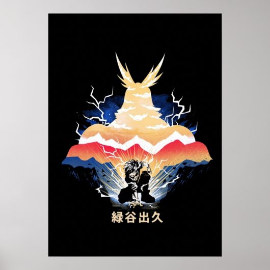 Deku vs. allen zouden één voor Al Academie 3 van d Poster (Voorkant)
