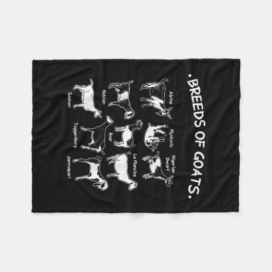 Dekvloeren van geitengeitengeit fleece deken (Voorkant (Horizontaal))