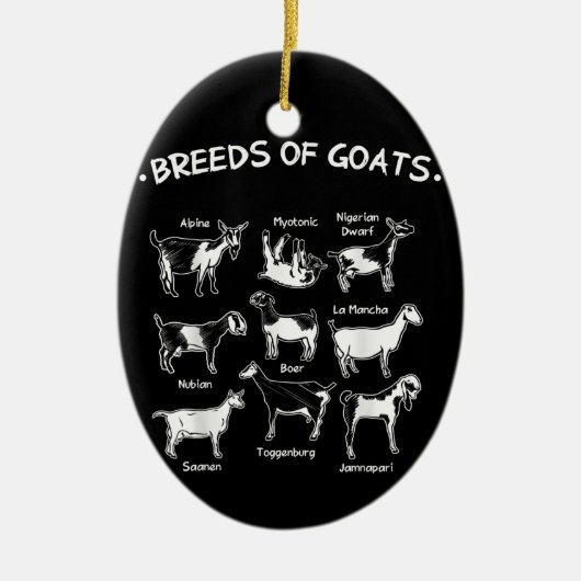 Dekvloeren van geitengeitengeit keramisch ornament (Voorkant)