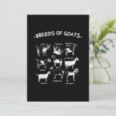 Dekvloeren van geitengeitengeit save the date (Staand voorkant)