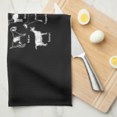 Dekvloeren van geitengeitengeit theedoek (Quarter Fold)