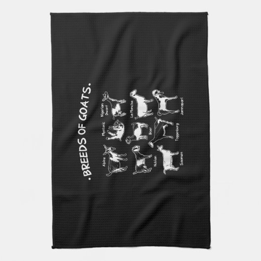 Dekvloeren van geitengeitengeit theedoek (Verticaal)