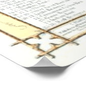 Dekvloeren van pluimvee 1868 poster (Hoek)