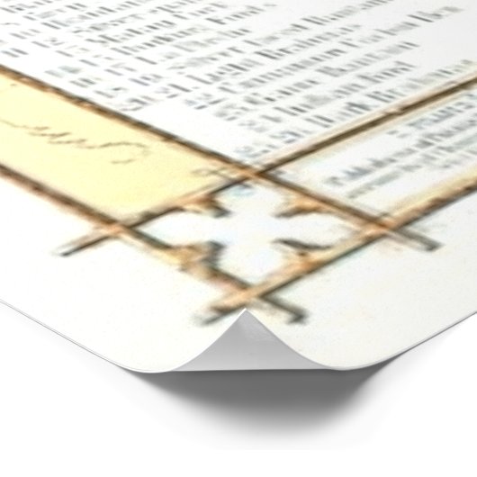 Dekvloeren van pluimvee 1868 poster (Hoek)