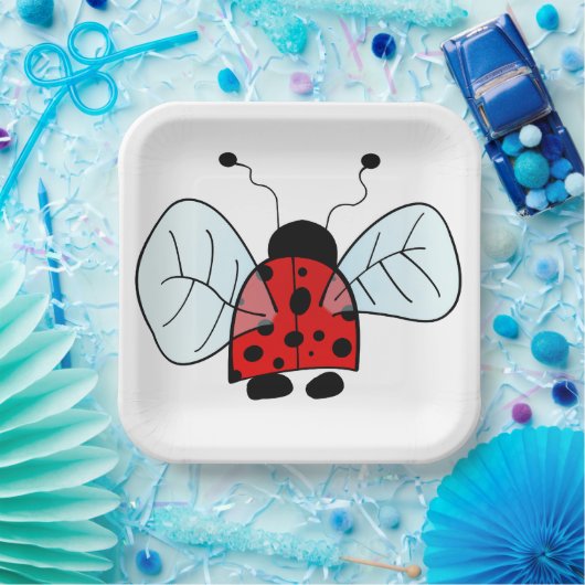 Dekvogel Papieren Bordje (Feest)