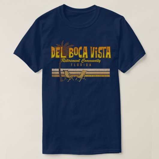 Del Boca Vista Retirement Summer Florida T-shirt (Design voorkant)