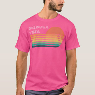 Del Boca Vista Retro Sunset Grappig T-shirt