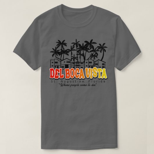 Del Boca Vista Sunset Fade T-shirt (Design voorkant)