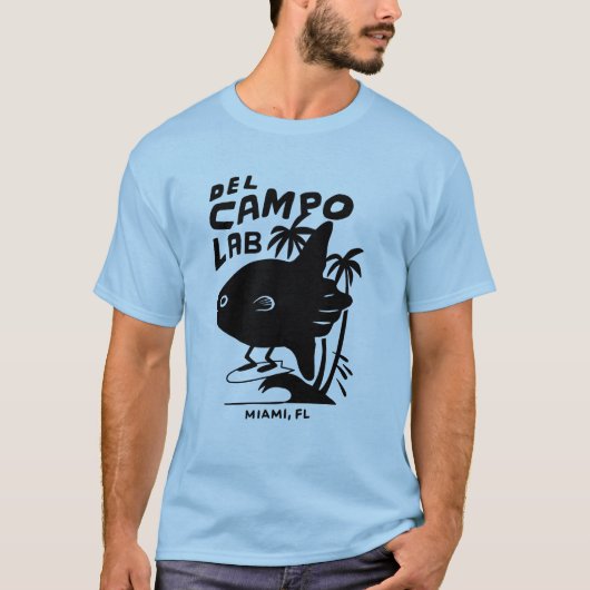 del Campo Lab Surfing Mola T-Shirt (Voorkant)