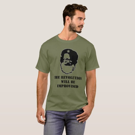 Del Close - De revolutie zal worden verbeterd T-shirt (Voorkant volledig)