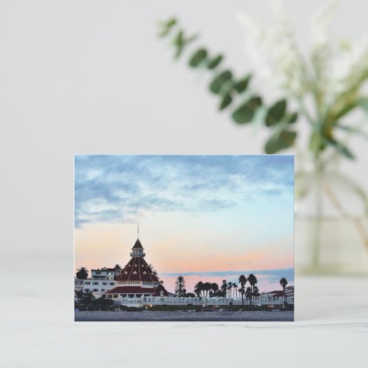 Del Coronado Sunset Briefkaart (Staand voorkant)