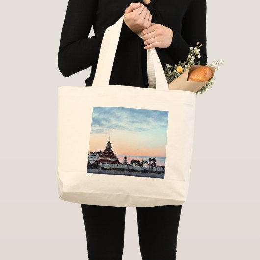 Del Coronado Sunset Grote Tote Bag (Voorkant (product))