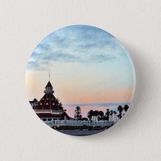 Del Coronado Sunset Ronde Button 5,7 Cm (Voorkant)
