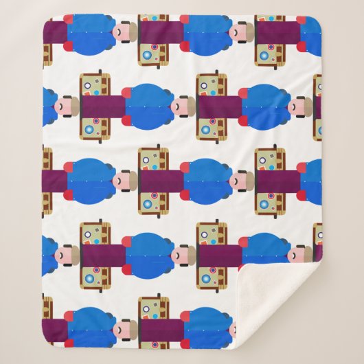 Del Griffith – Patterned Sherpa Blanket Sherpa Deken (Voorkant)