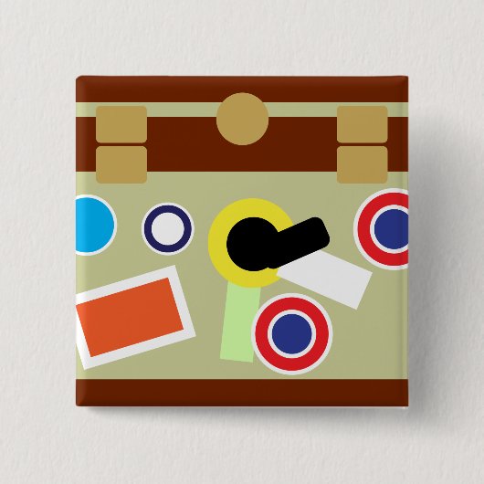 Del Griffith's Trunk – Classic Comedy Button (Voorkant)