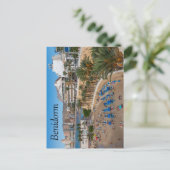 Del Malpas Beach, Benidorm, Costa Blanca, Spanje Briefkaart (Staand voorkant)