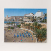 Del Malpas Beach, Benidorm, Costa Blanca, Spanje Legpuzzel (Horizontaal)