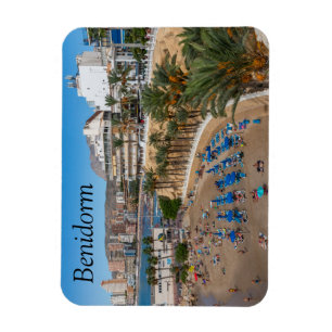 Del Malpas Beach, Benidorm, Costa Blanca, Spanje Magneet