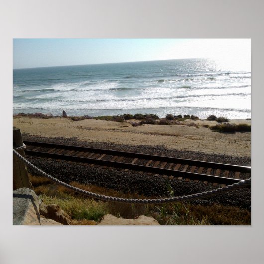 Del Mar Beach door RZB Poster (Voorkant)