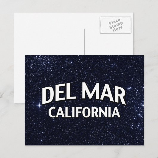 Del Mar California Briefkaart (Voorkant / Achterkant)