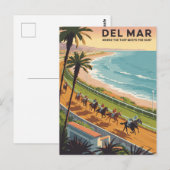 Del Mar California Briefkaart (Voorkant / Achterkant)