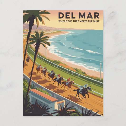 Del Mar California Briefkaart (Voorkant)