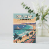 Del Mar California Briefkaart (Staand voorkant)