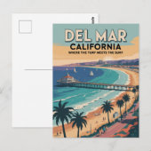 Del Mar California Briefkaart (Voorkant / Achterkant)
