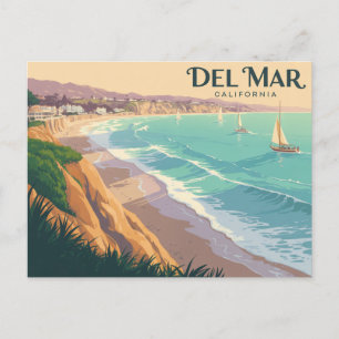 Del Mar California Briefkaart